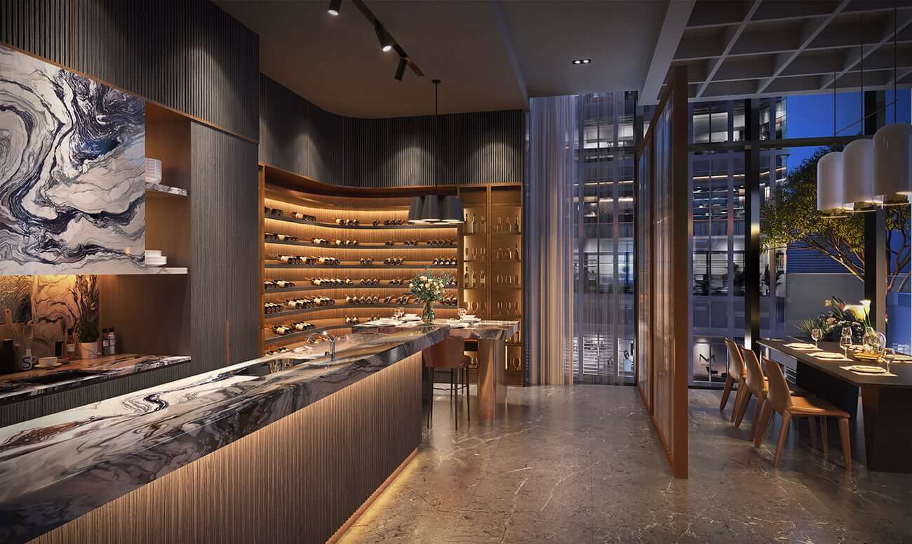 Tiện ích nhà hàng tại the prive đất xanh