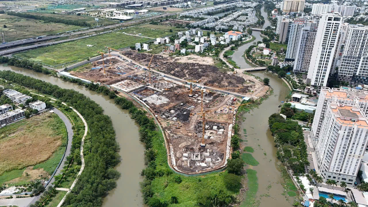 tiến độ xây dựng hôm nay về the prive