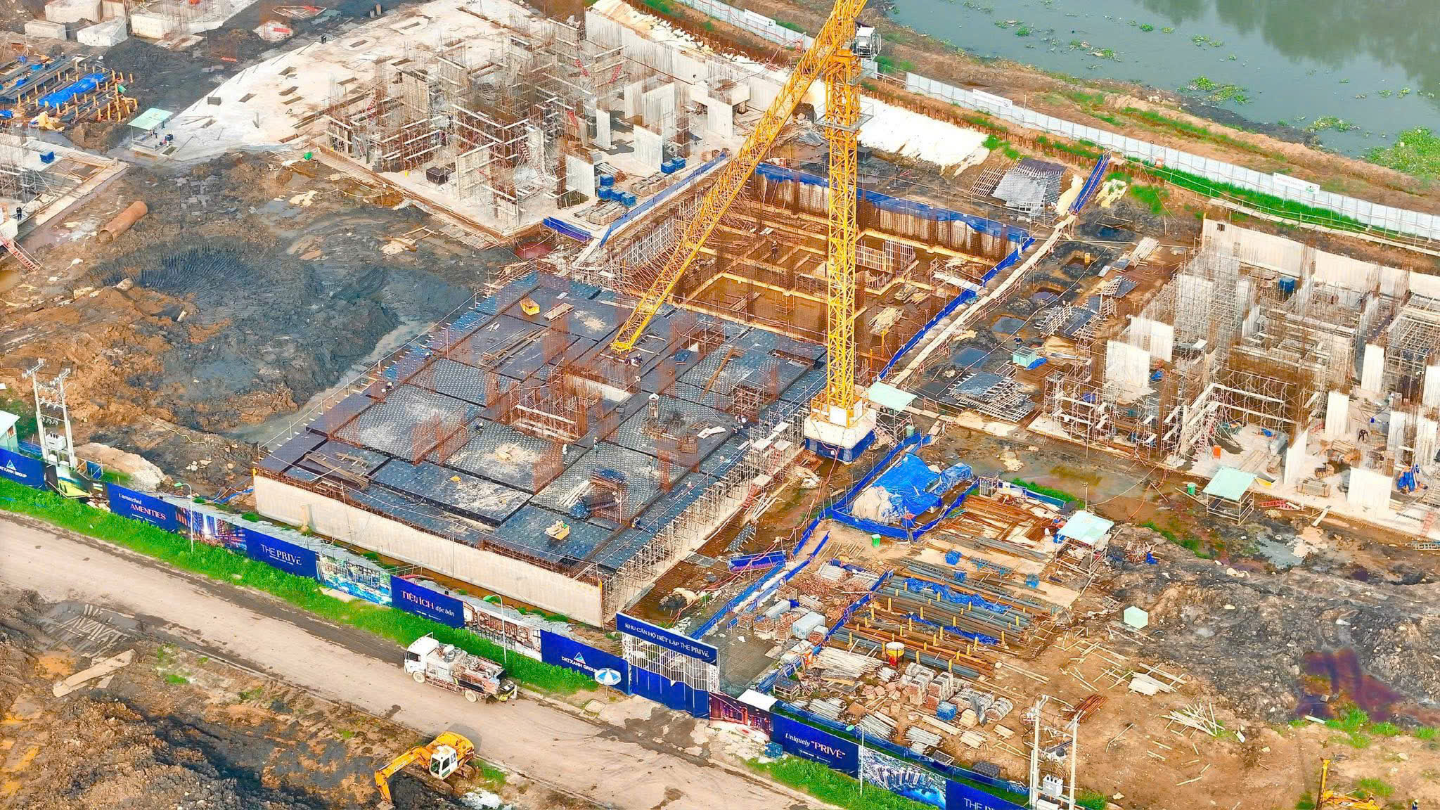 Tiến độ sáng sớm nay của dự án the prive 2