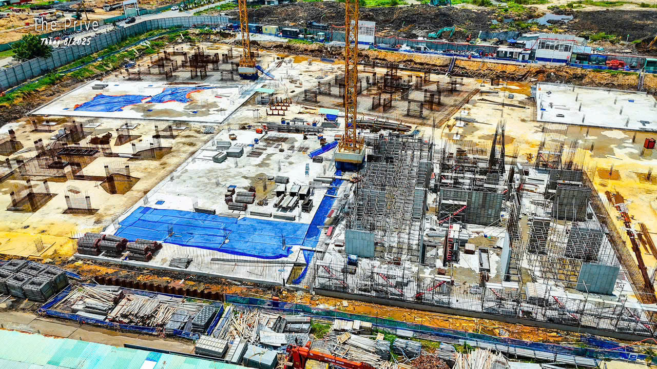 Tiến độ xây dựng the prive tháng 8 -1