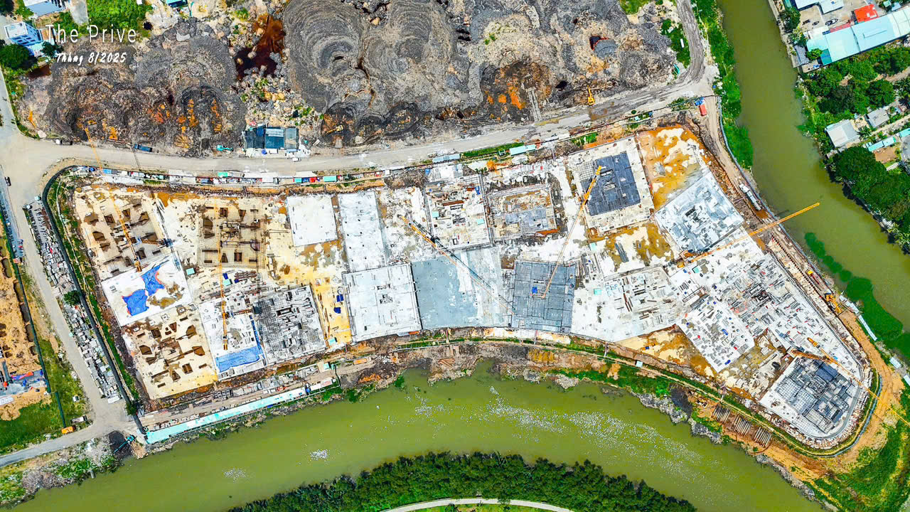 Tiến độ xây dựng the prive tháng 8